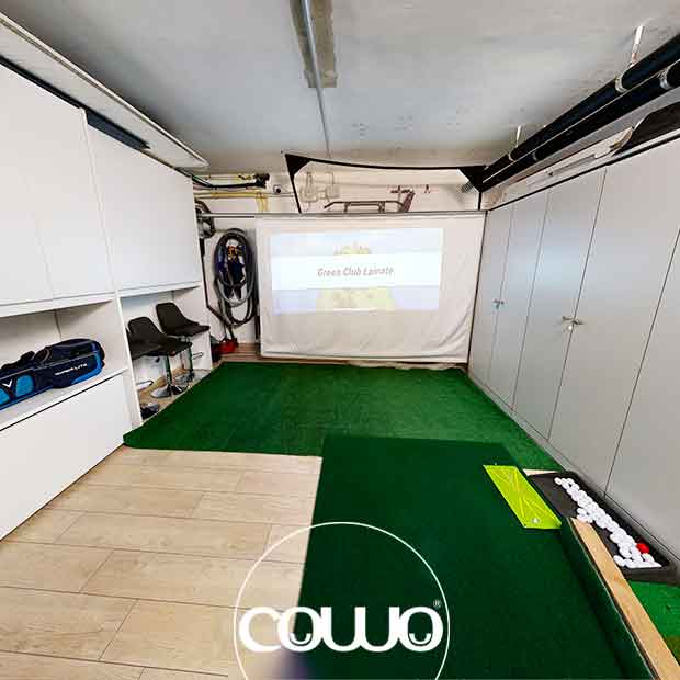 coworking con simulatore di golf